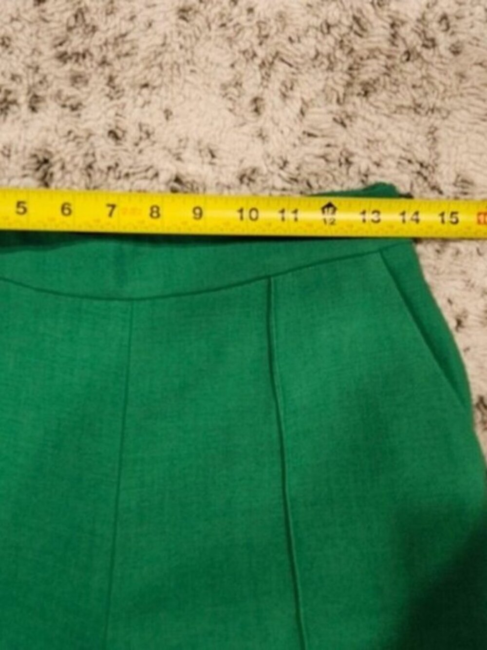 Lisa Perry Barneys New York SZ 4 Inspired 60's Kelly Green Festive Wide Leg Pant - Picture 9 of 14